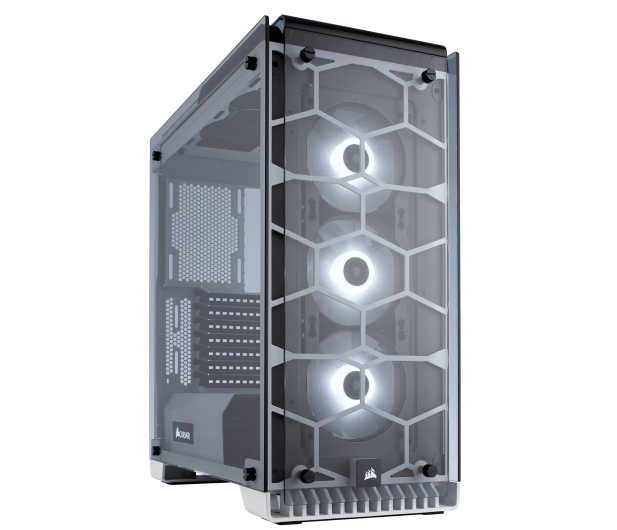 Corsair Crystal Series 570X White RGB Tempered Glass - 382136 - zdjęcie